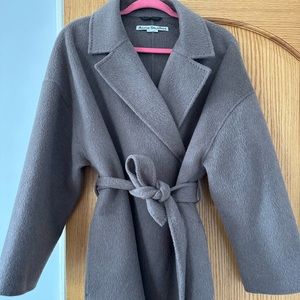 Acne studio belted wool coat on hoooot sale!!